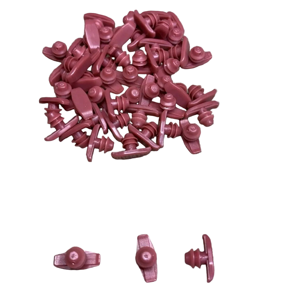 50-Auveco 22526 Weatherstrip Retainer , Red Nylon