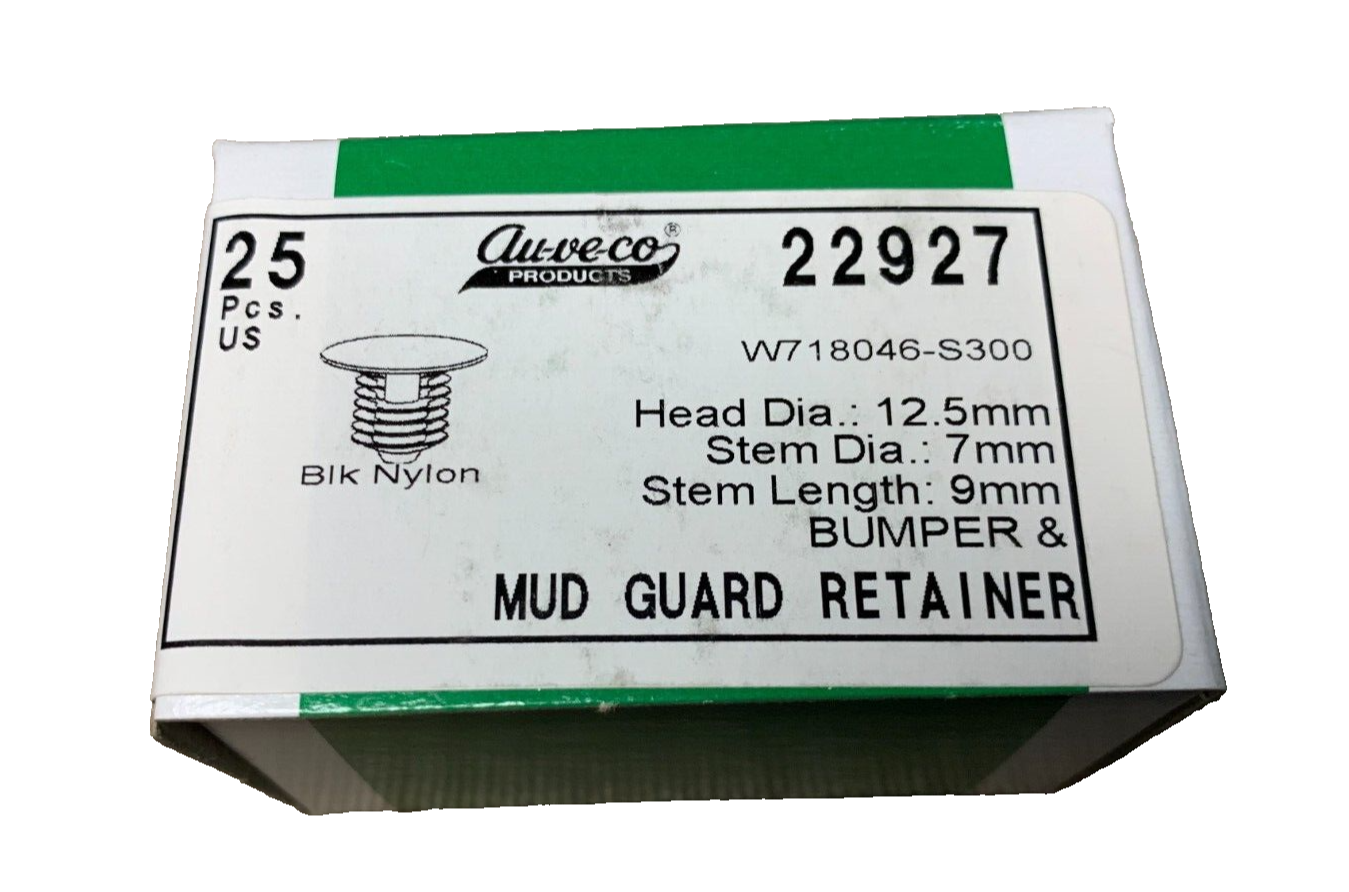25 Auveco 22927 Bumper & Mud Guard Retainer for Ford W718046-S300