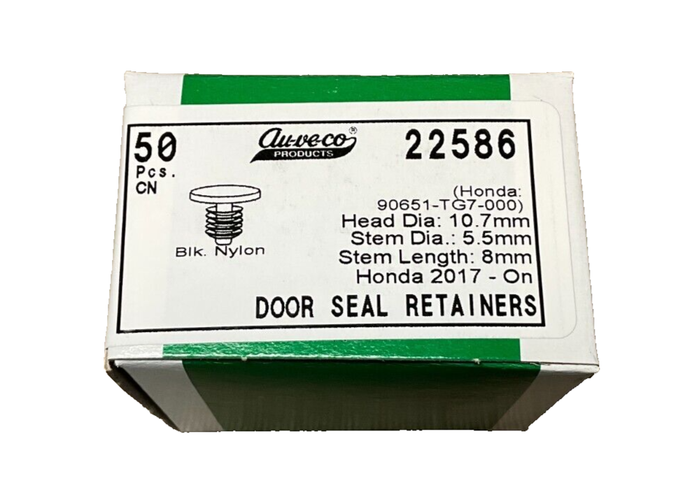 50 Auveco 22586 Door Seal Retainer for Honda 90651-TG7-000