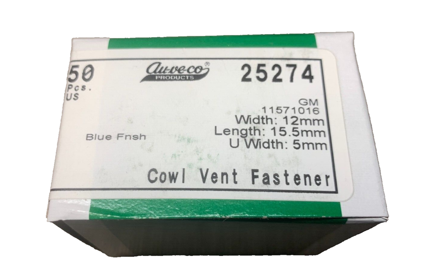 50 Auveco - 25274- Cowl Vent Retainer GM 11571016