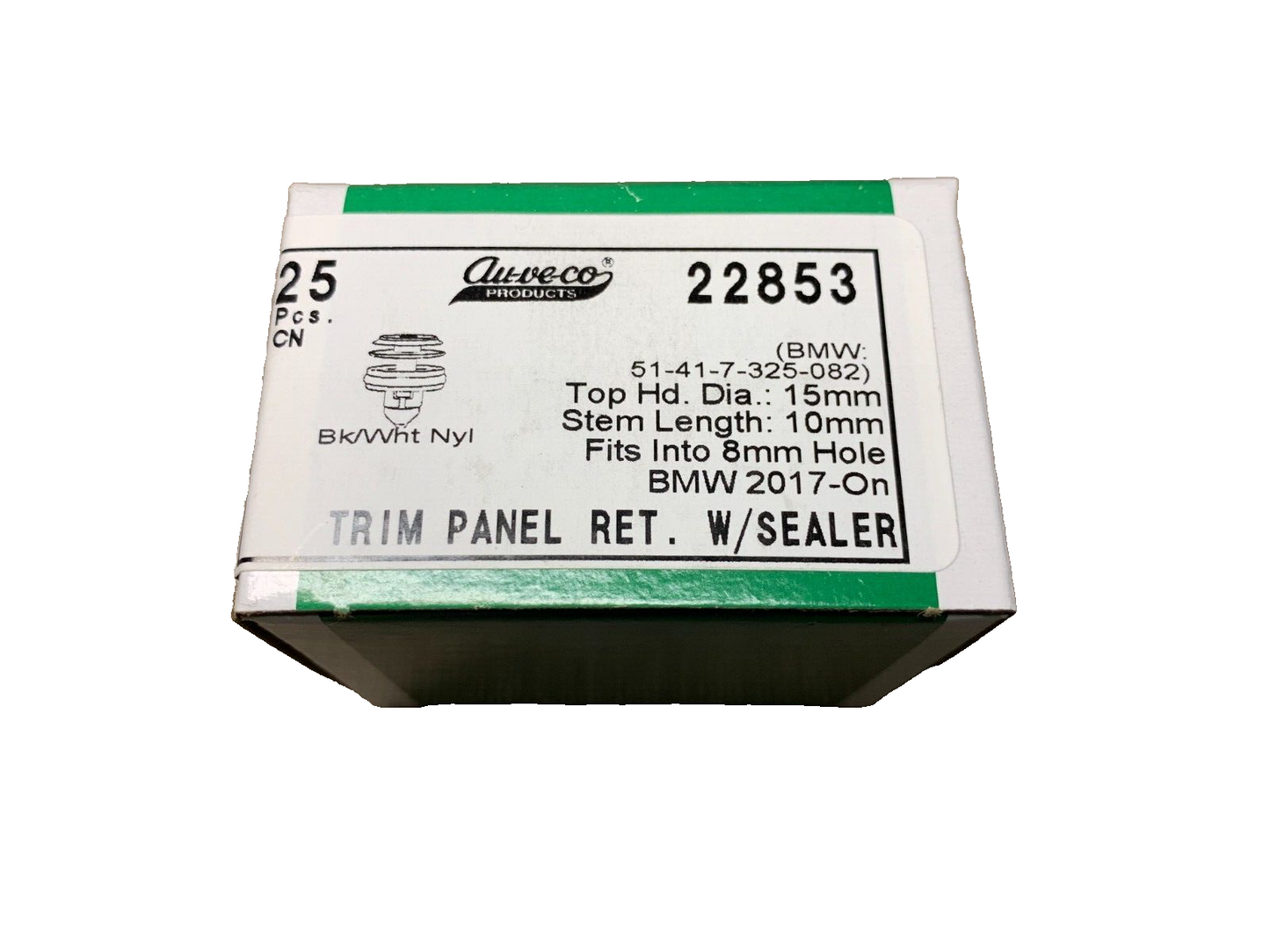 25 Auveco 22853 Trim Panel Retainer for BMWW 51-41-7-325-082
