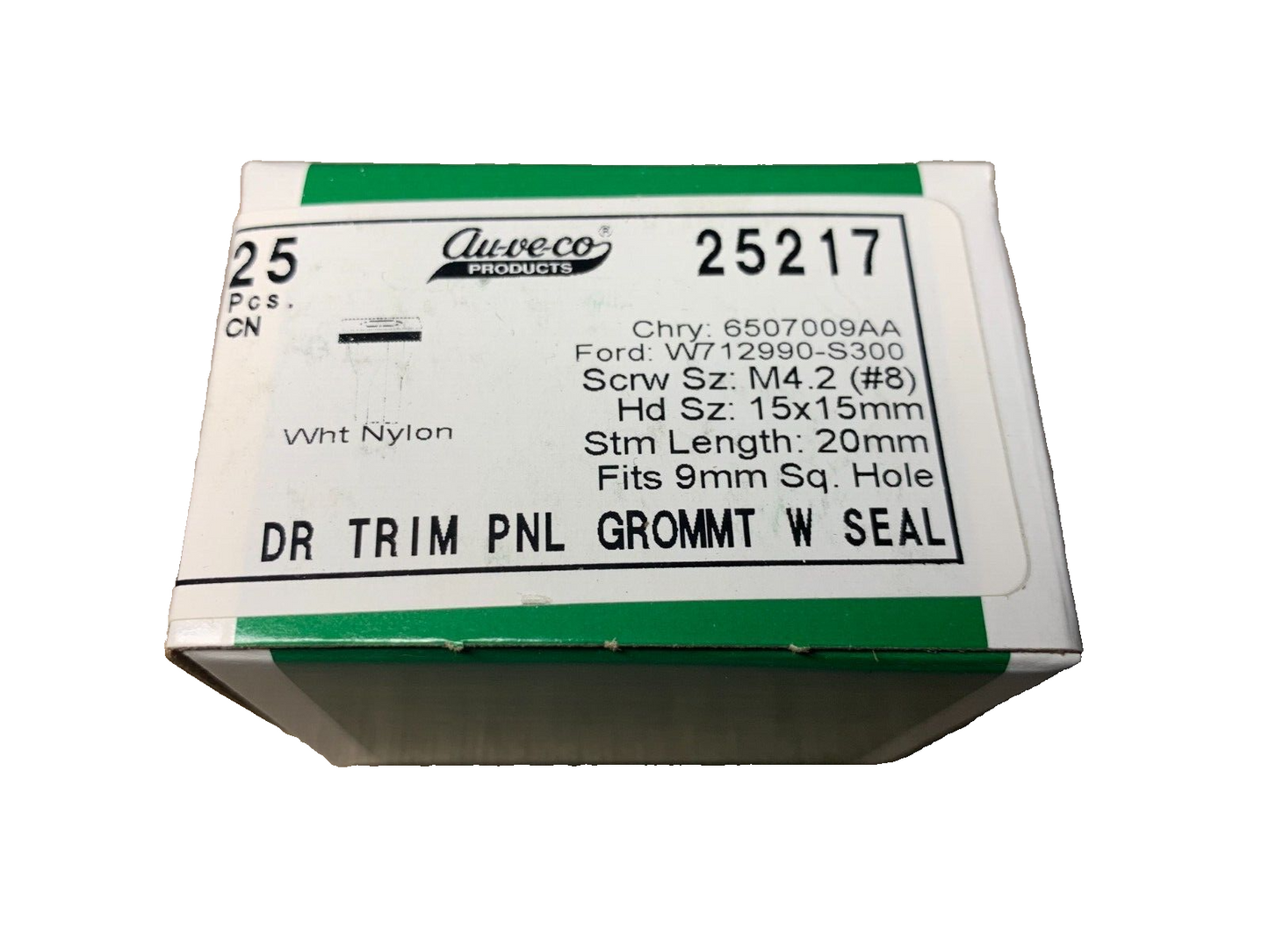 5 Auveco 25218 Push In Grille Retainers for 2015 - 2022 Jeep Renegade Grill