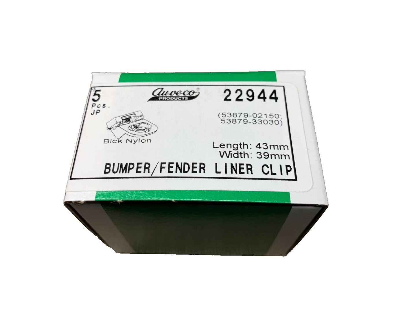 5 Auveco 22944 Bumper /Fender Liner Clip