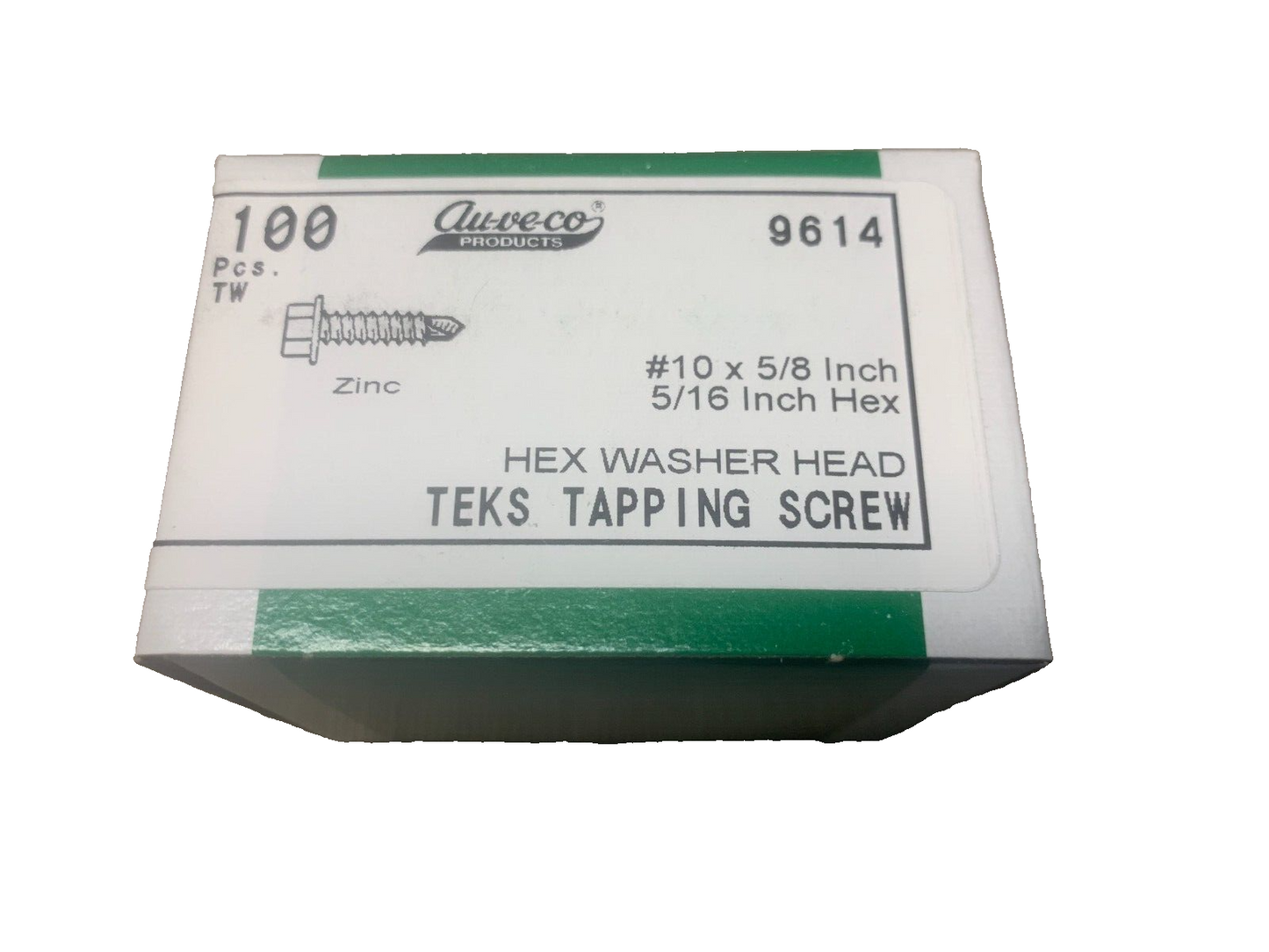 100 Auveco 9614 Hex Washer Head Teks Tapping Screw General Purpose~Auto