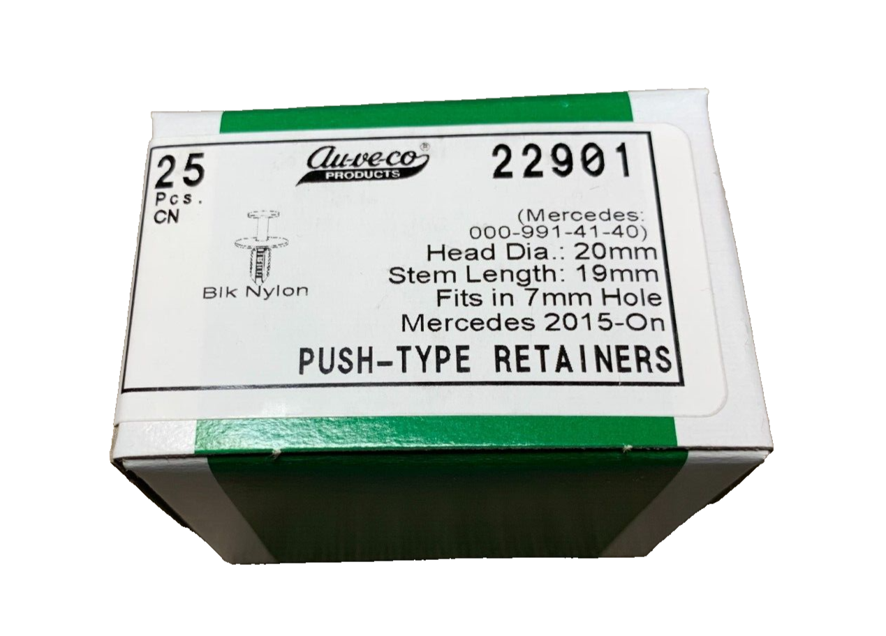 25 Auveco - 22901 - Mercedees Rear Fender Liner Push-Type Retainer