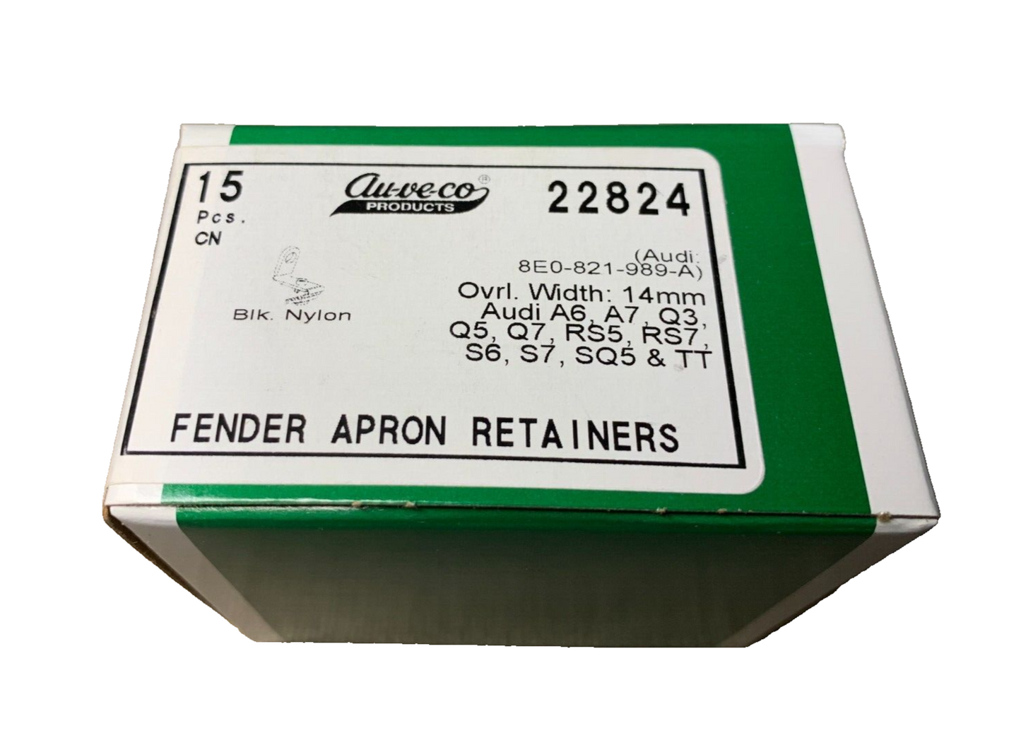15 Auveco 22824 Fender Apron Retainers 8E0-821-989-A