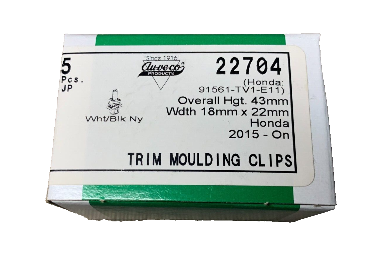 5 Auveco 22704 Trim Clip Retainer for Honnda 91561-TV1-E11
