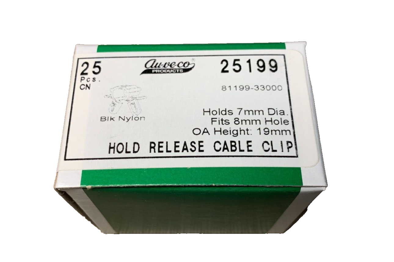 25 Auveco 25199 HOOD RELEASE CABLE CLIP 81199-33000