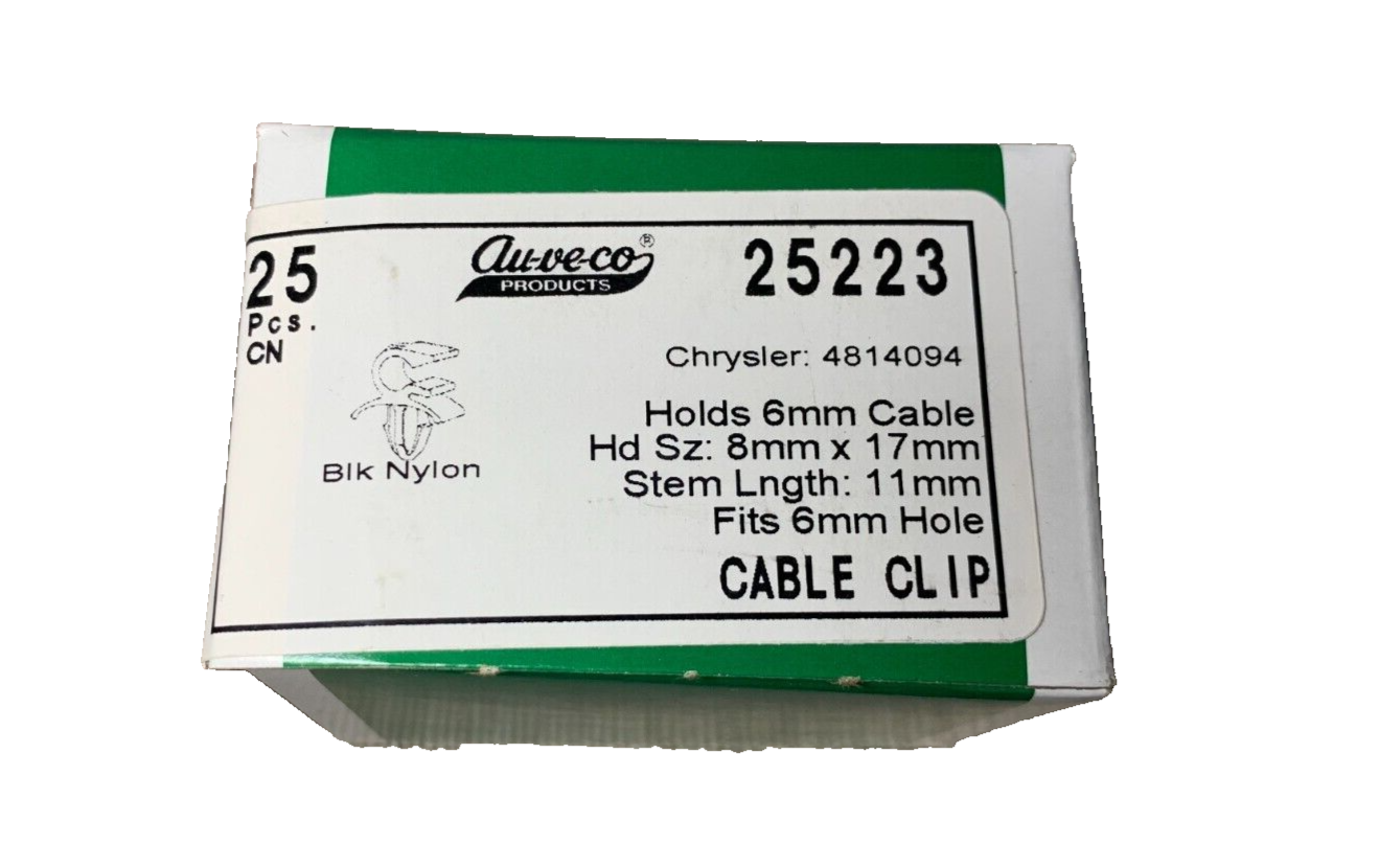 25 Auveco 25223 Cable Clip Chrysler 4814094