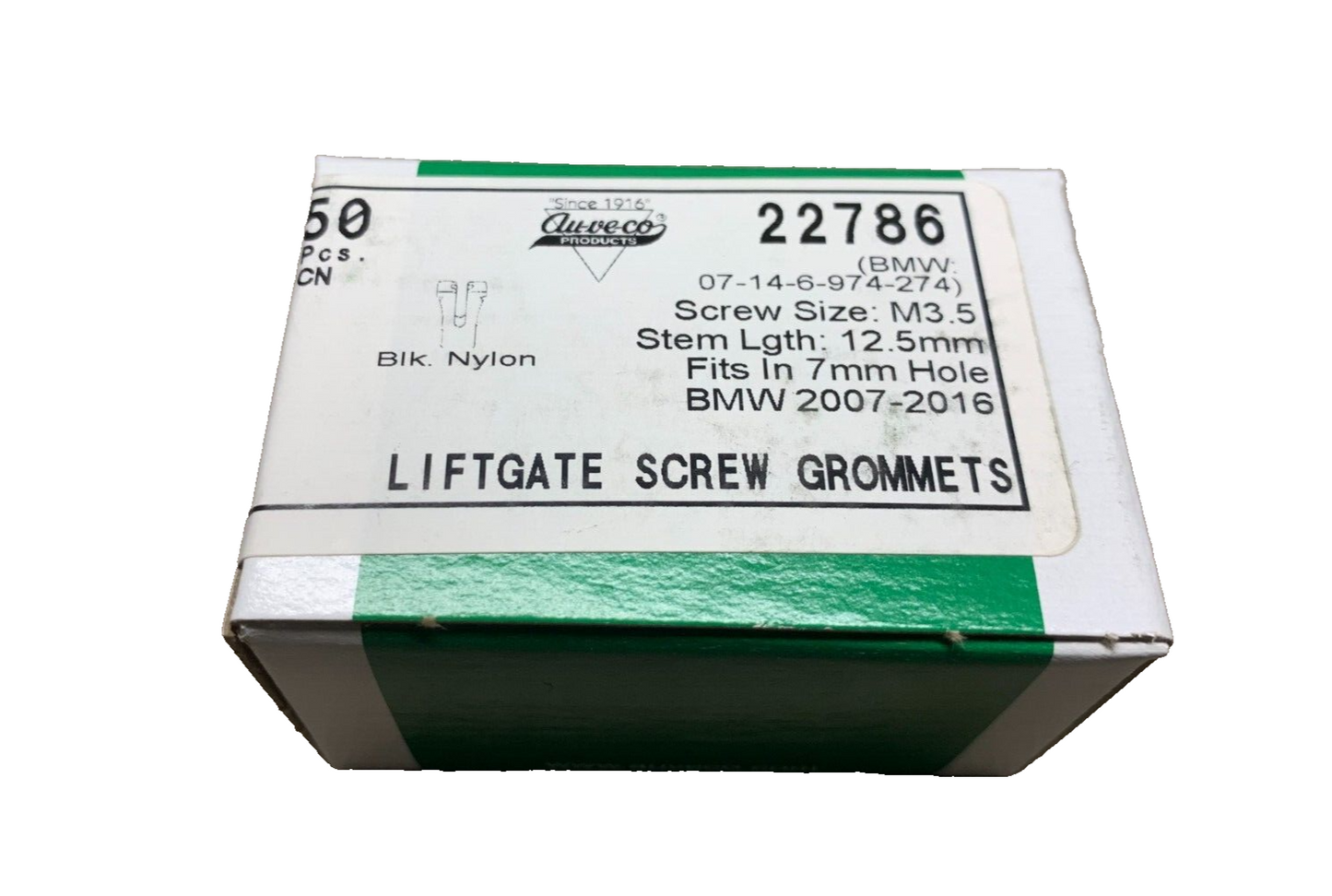 50 Auveco 22786 Liftgate Screw Grommets 07-14-6-274