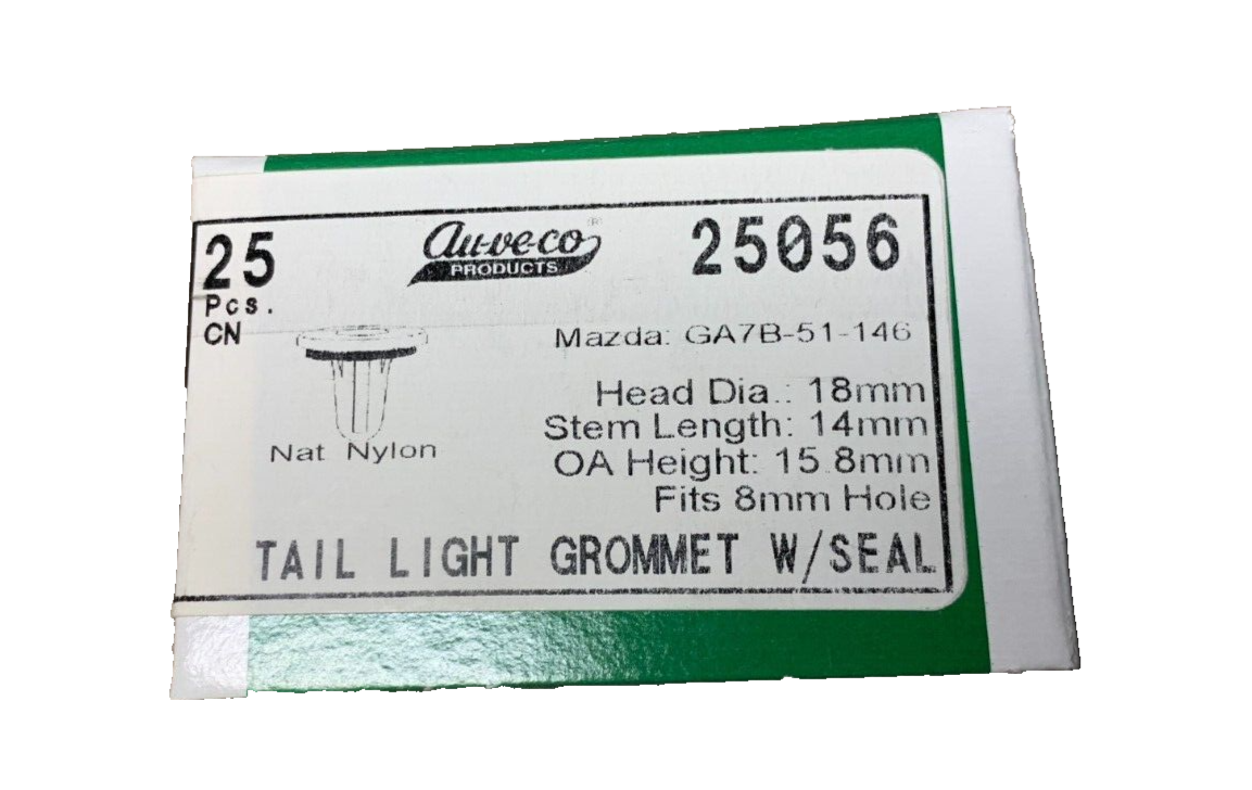 25 Auveco 25056 Tail Light Grommet W/Seal Mazd GA7B-51-146