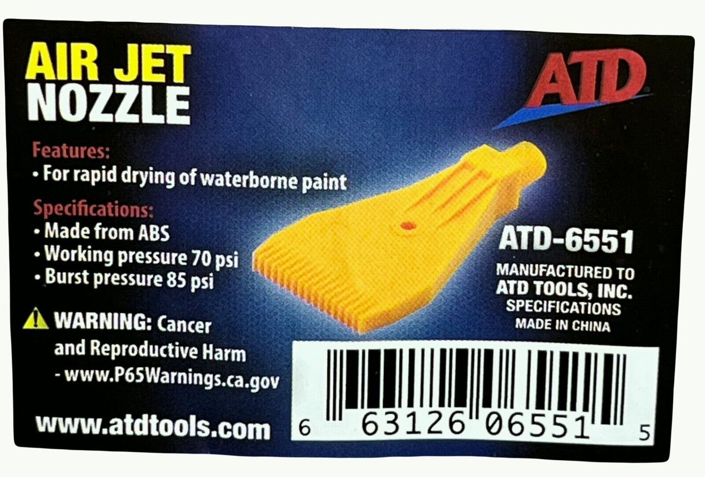 ATD Air jet Nozzle & Astro Brass Air Regulator