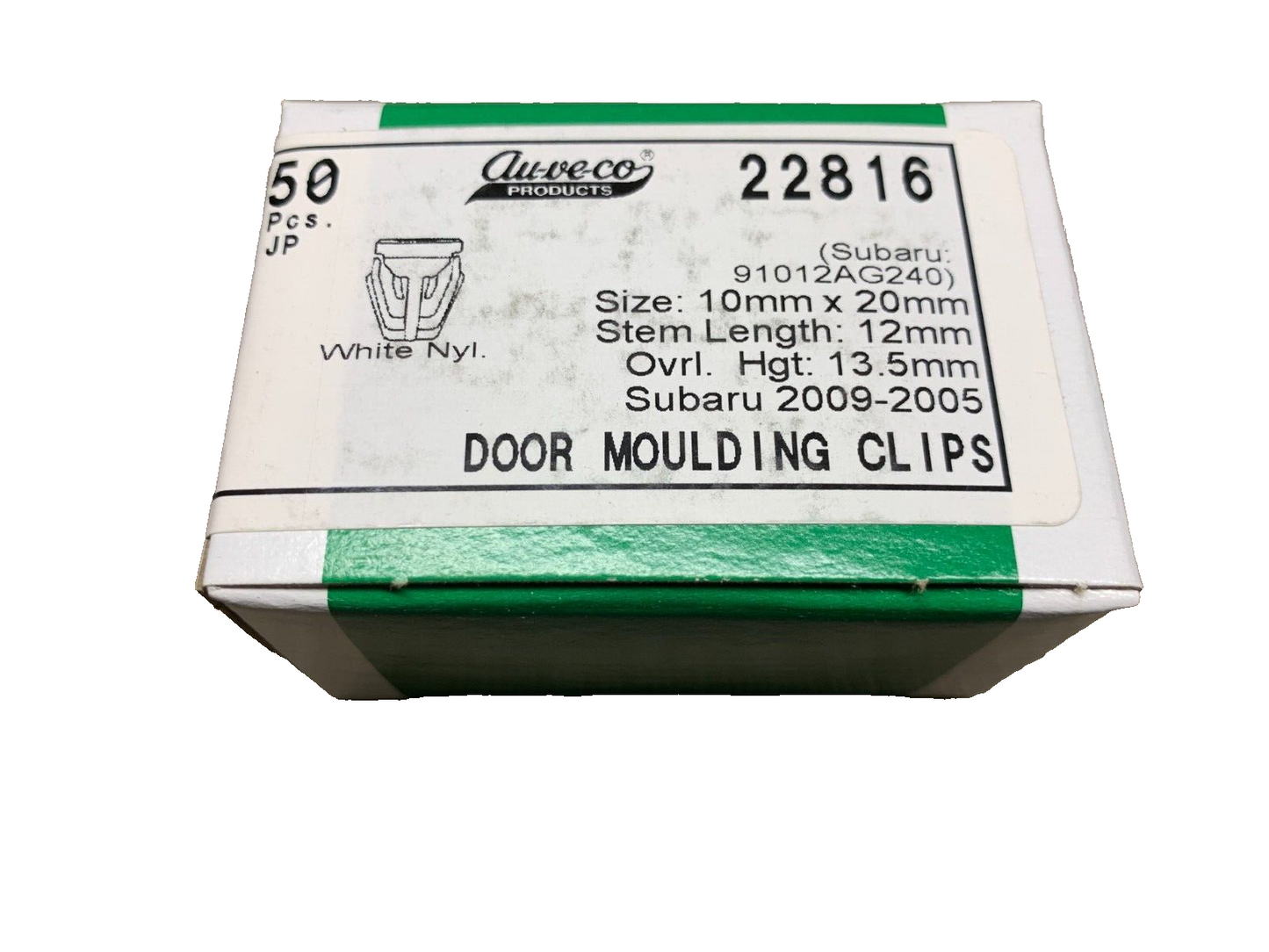 50 Auveco 22816 Door Moulding Clips 91012AG240