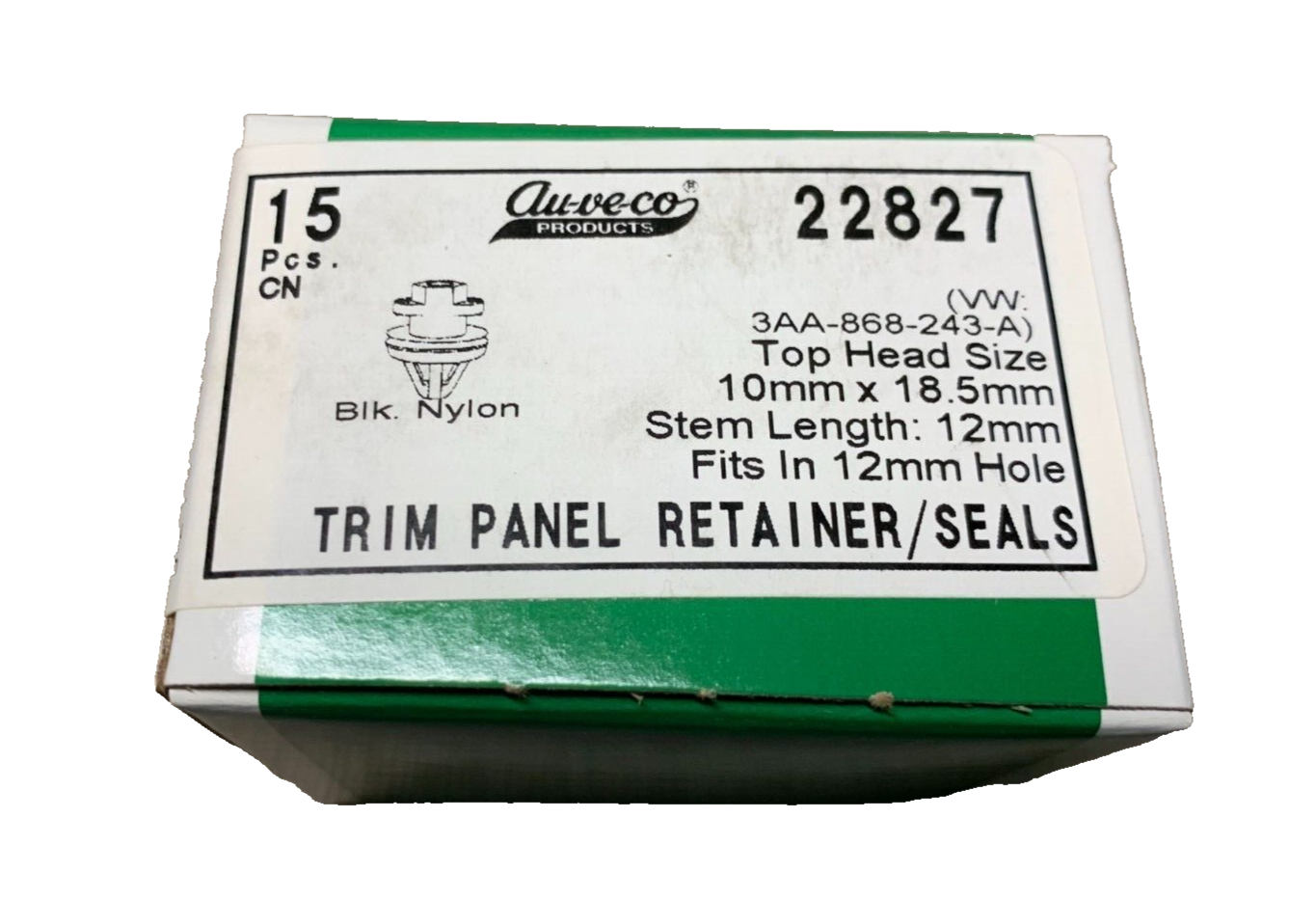 15 Auveco 22827 Trim Panel Retainer/Seals 3AA-868-243-A