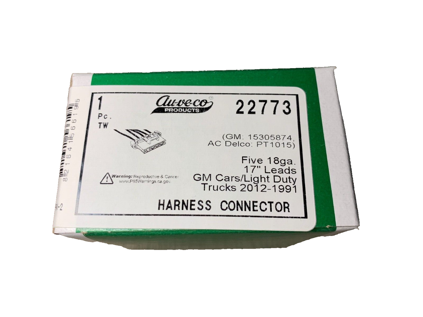1 Auveco 22773 Harness Connector, GM 15305874 and AC Delco PT1015, PT3818