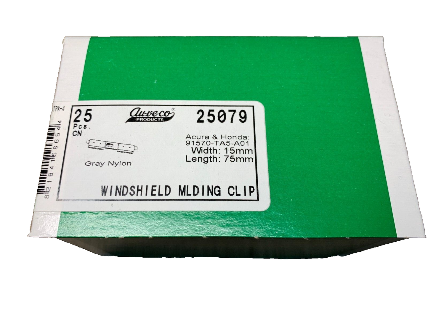 25-Auveco 25079 Windshield Moulding 91570-TA5-A01