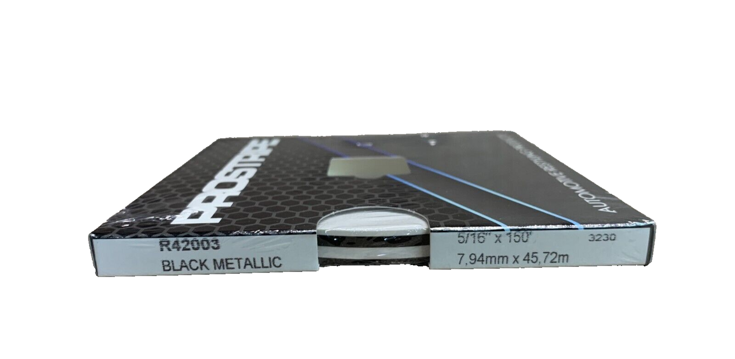 PROSTRIPE R42003 5/16" x 150' BLACK METALLIC