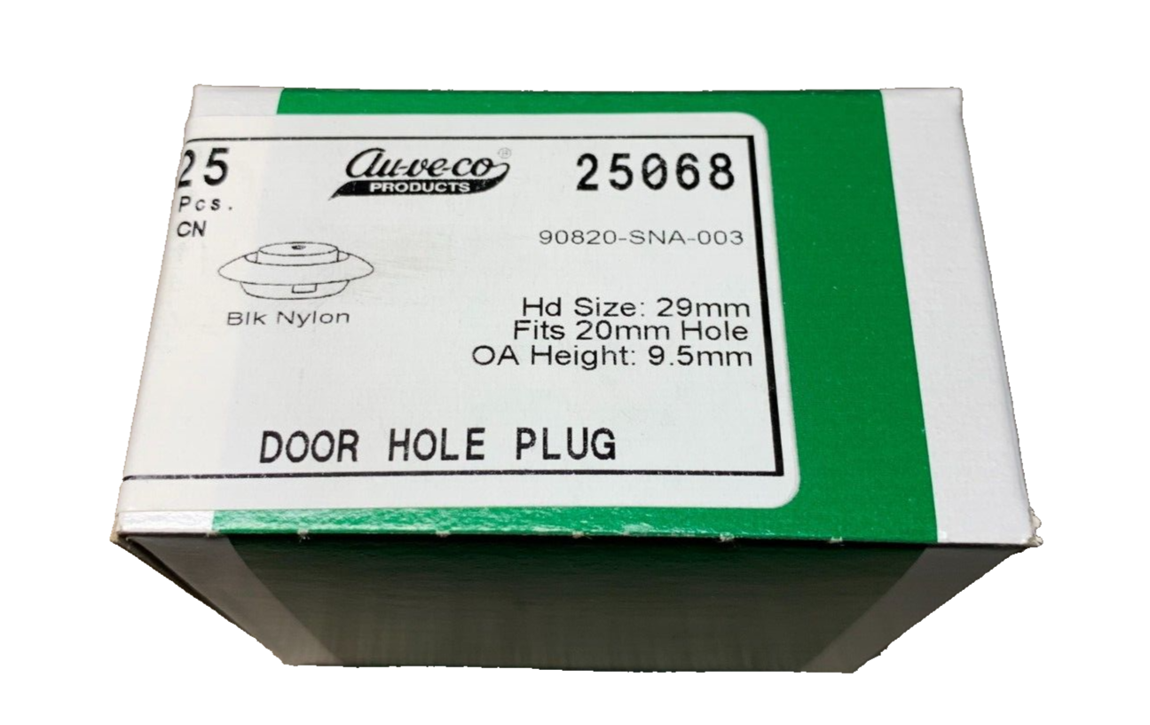 25 Auveco 25068 Door Hole Plug 90820-SNA-003