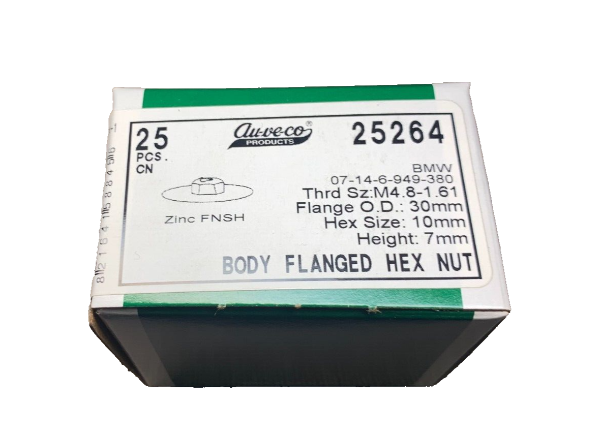 25 Auveco 25264 BODY FLANGED HEX NUT 07-14-6-949-380