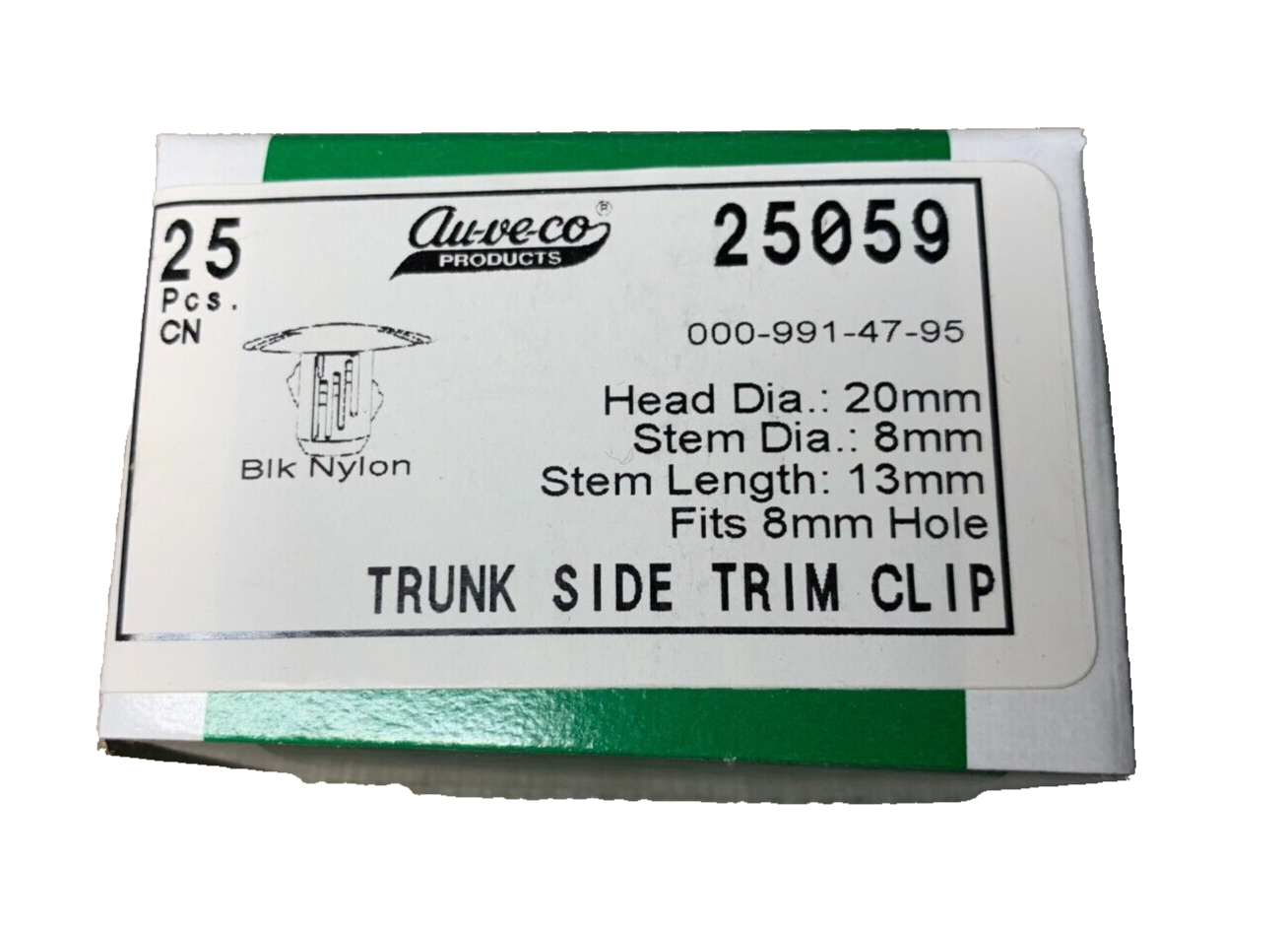 25 Auveco - 25059 - Merced Trunk Side Trim Clip 000-991-47-96