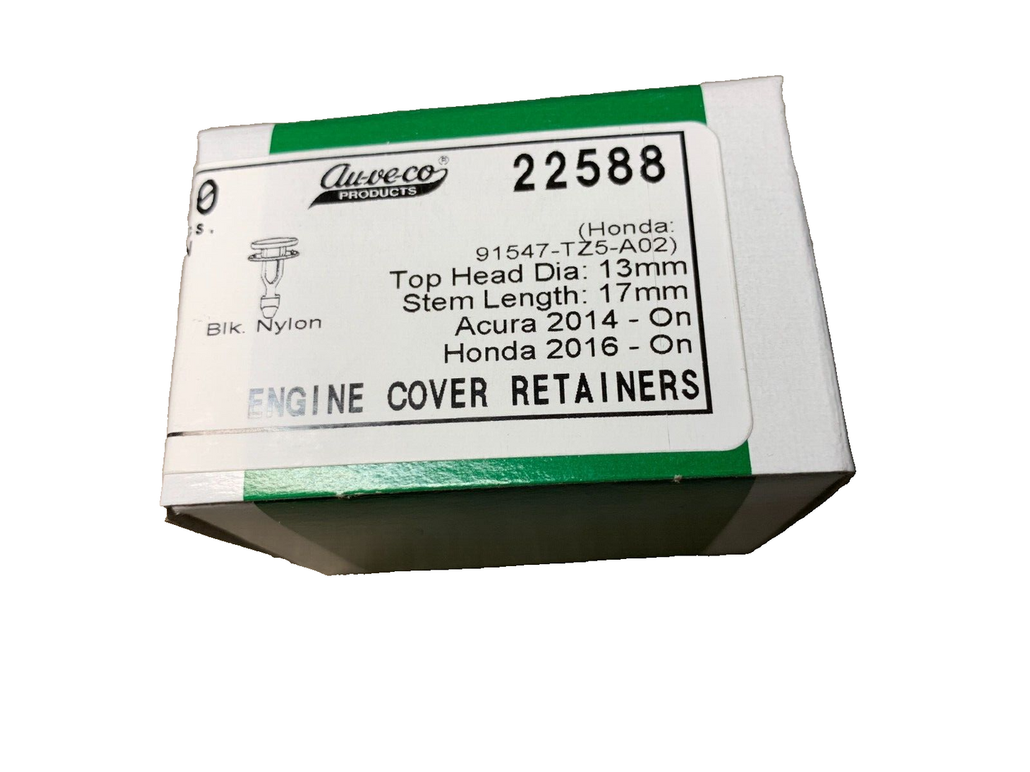 50 Auveco 22588 Engine Cover Retainers 91547-TZ5-A02