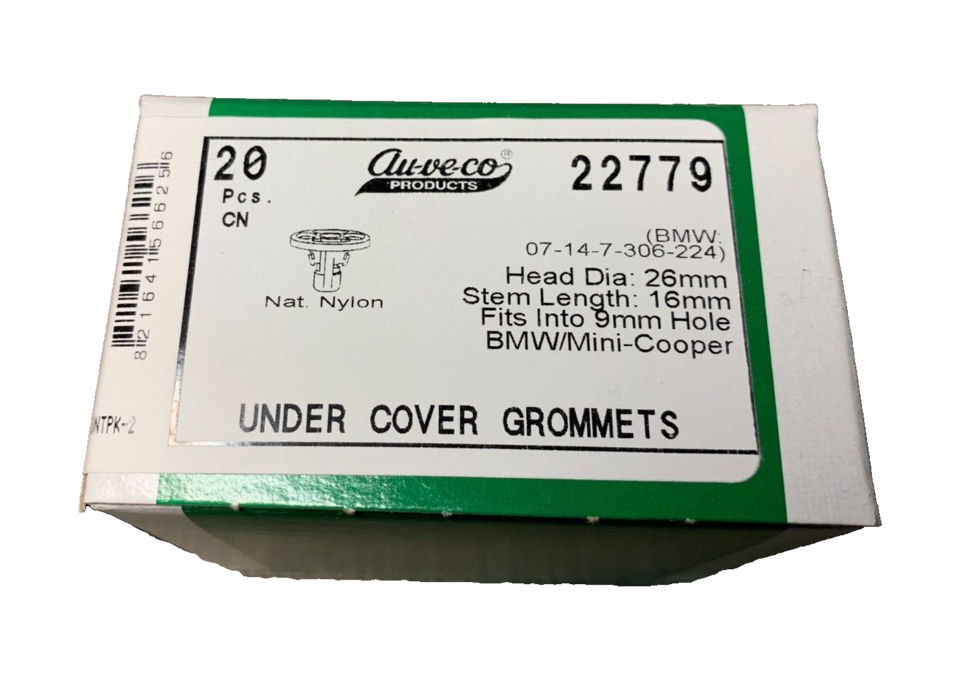 20 Auveco 22779 Under Cover Grommets W711612-S300