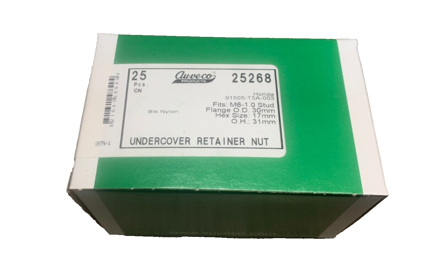 25 Auveco - 25268- Under Cover Retainer Nut 91505-T5A-003