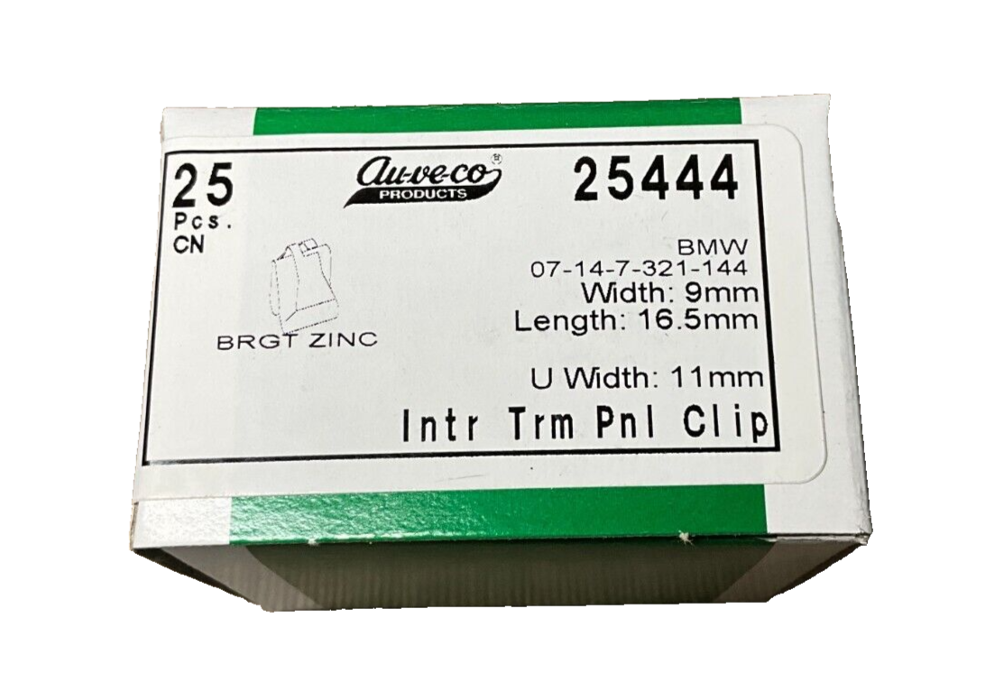 25-Auveco 25444 INTERIOR TRIM PANEL CLIP
