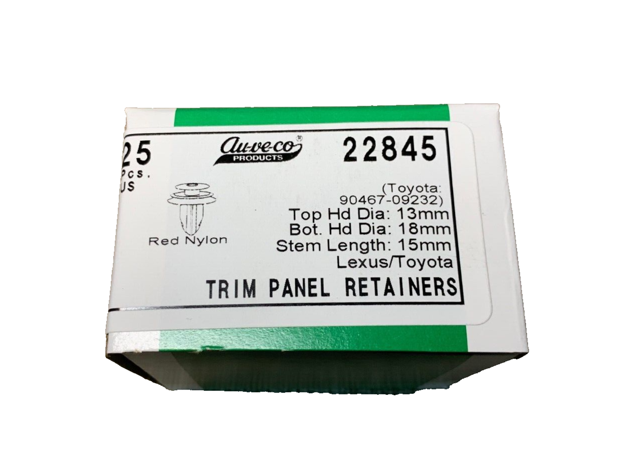 25 Auveco 22845 Trim Panel Retainer for Toyota/Lexus 90467-09232