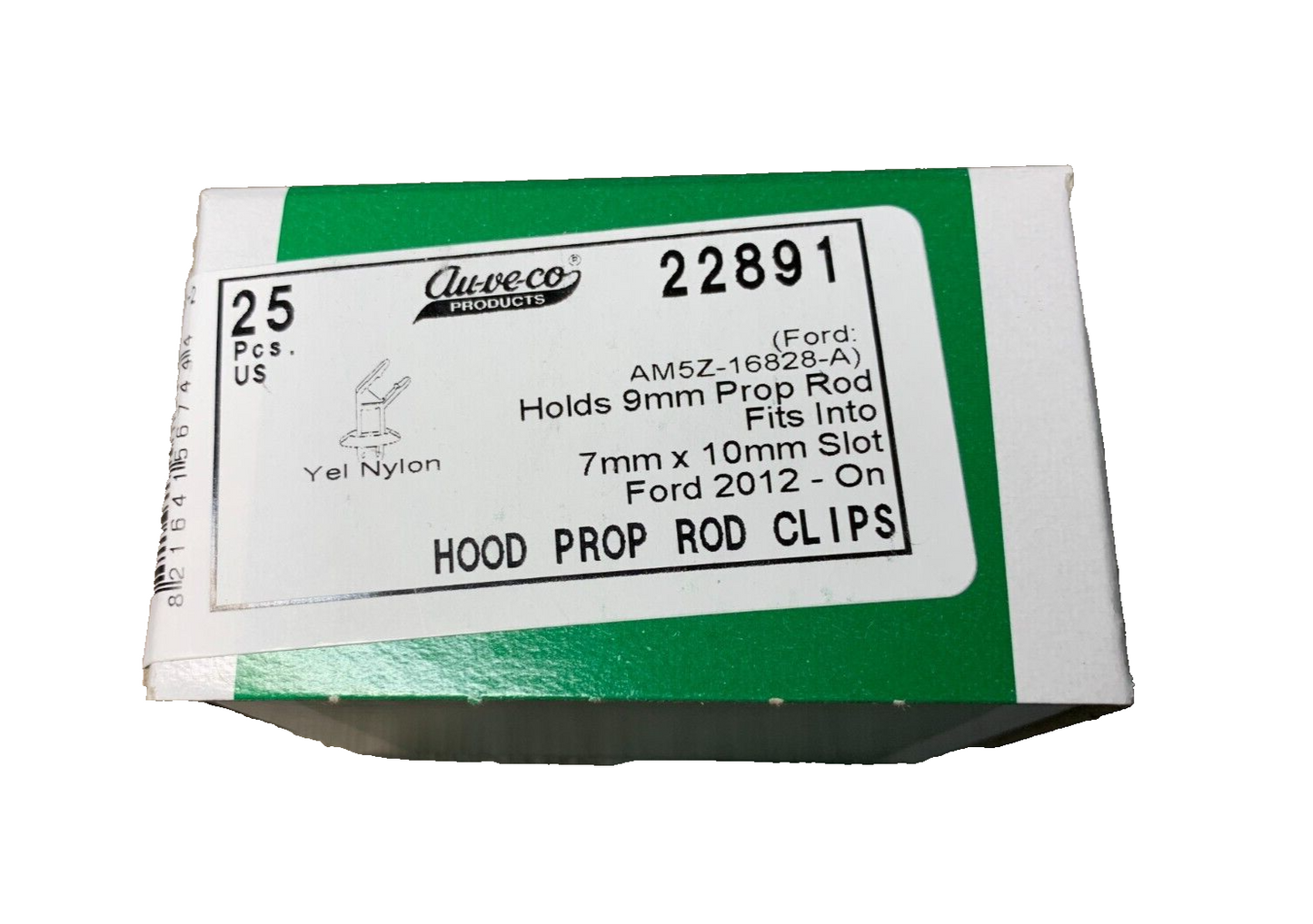 Hood Prop Rod Clips For Ford AM5Z-16828-A 2012-On