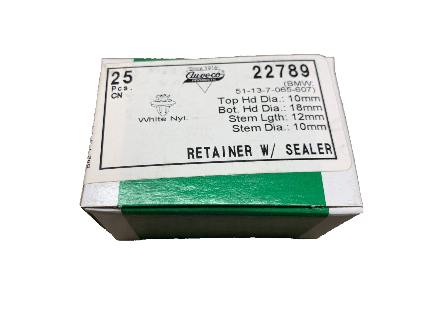 25 Auveco - 22789 Retainer W/ Sealer 51-13-7-065-607