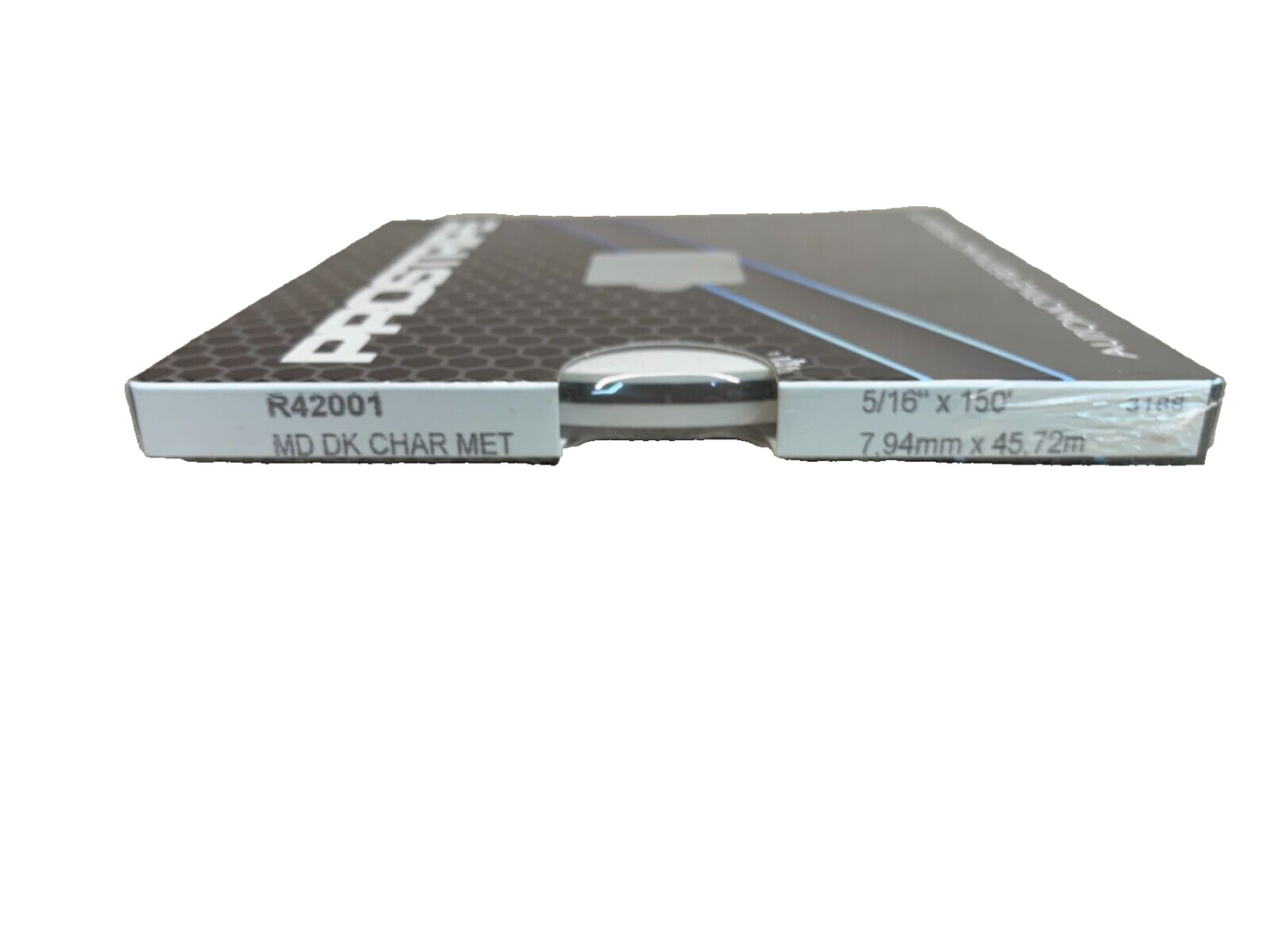 PROSTRIPE R42001 5/16" x 150' MD DK CHAR MET