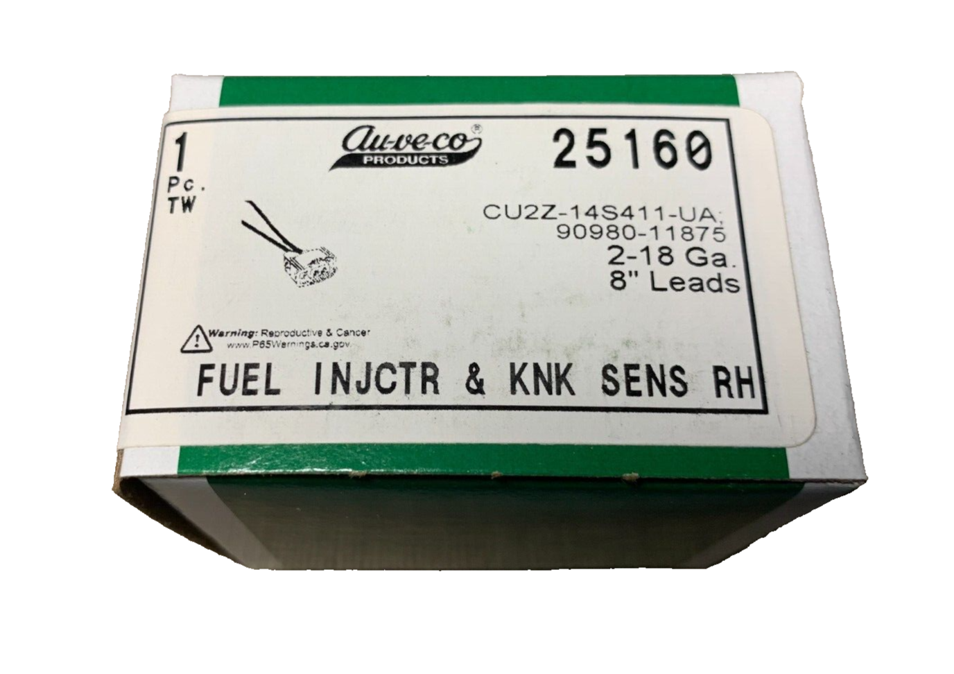 1 Auveco - 25160 - FUEL INJCTR & KNK SENS RH