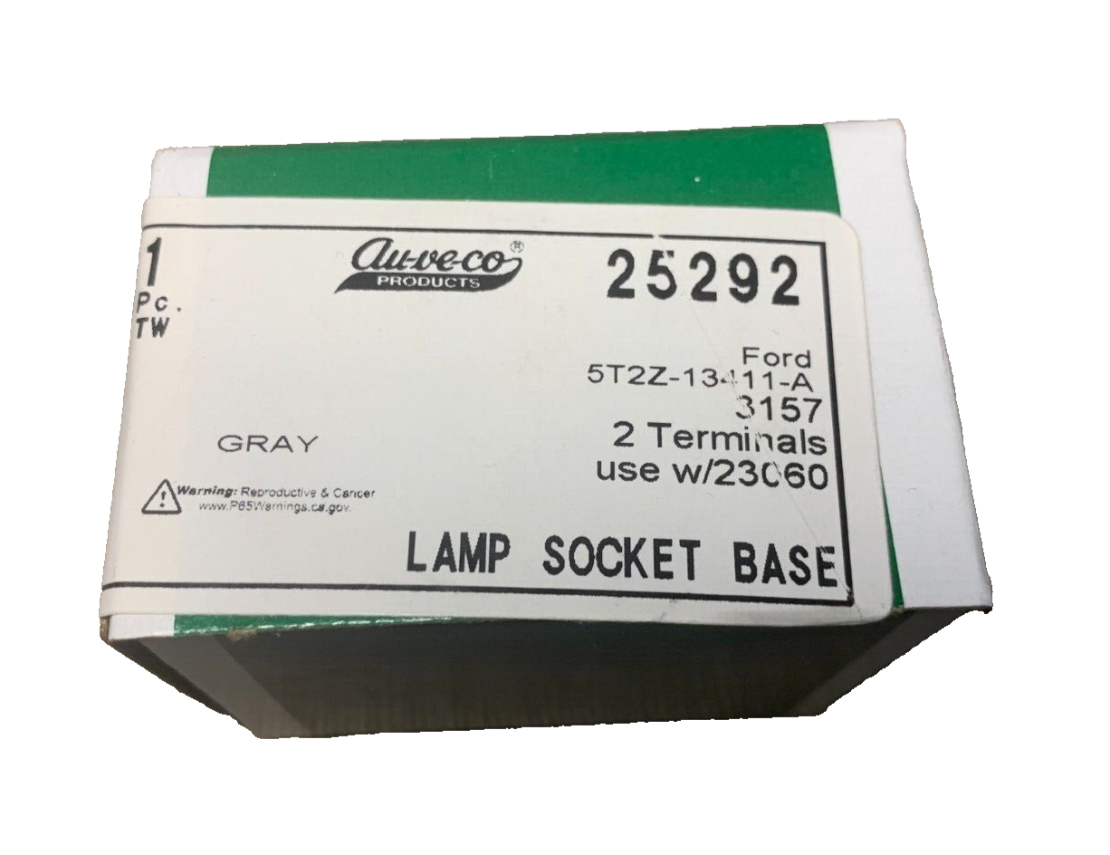 1 Auveco 25292 Lamp Socket Base Ford 5t2z-13411-A