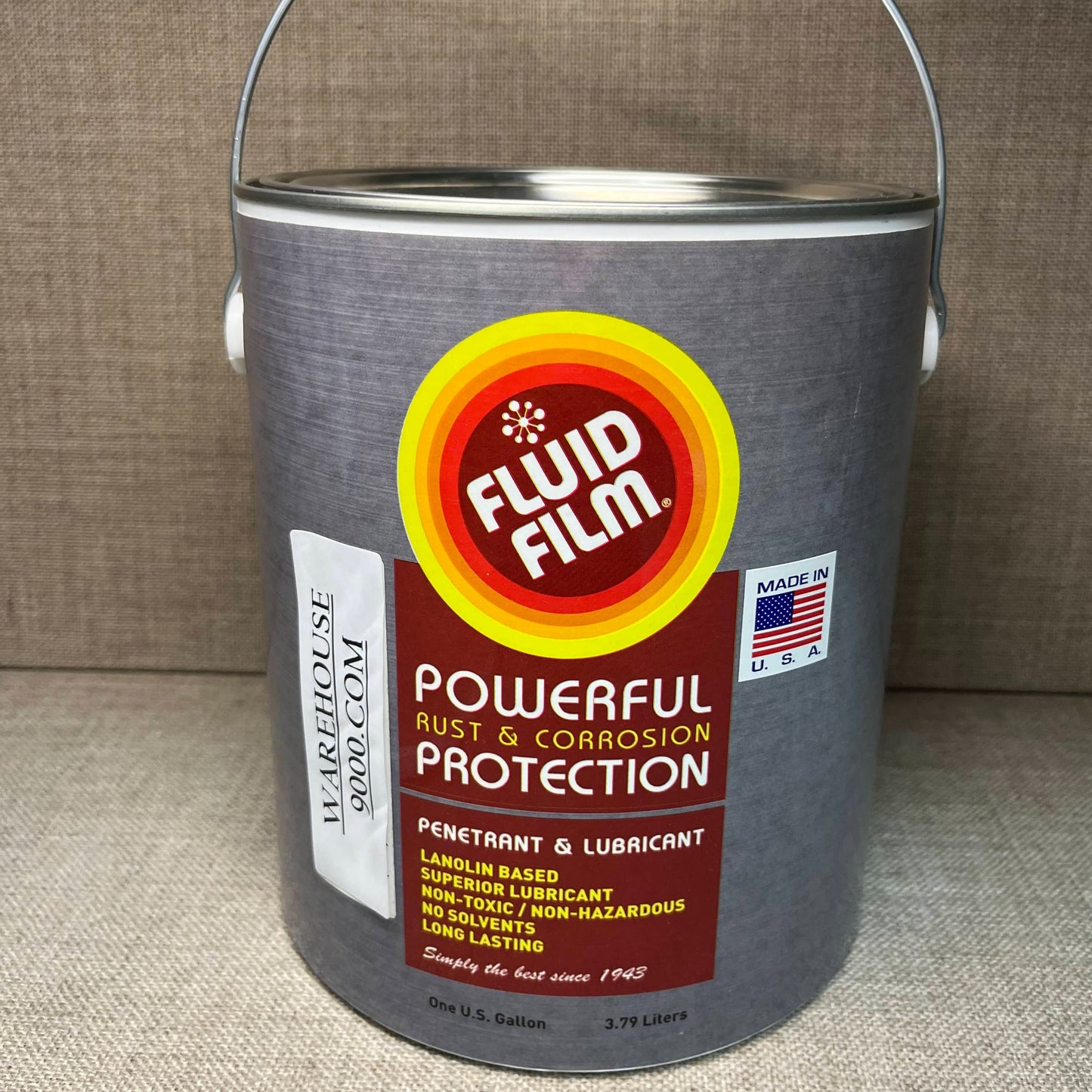 1 Gallon Fluid Film Amber, Pro Undercoating Spray Gun, 2 Spray Wands, 3 Quart Bottles, and 50 Rust Plugs