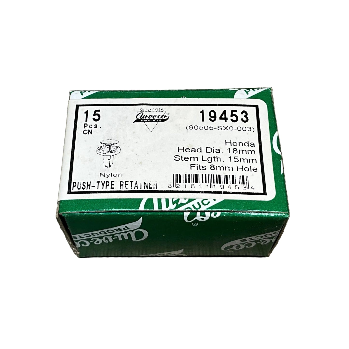 15 Garnish Side Protector Retainers Auveco 19453 Honda : 90505-SX0-003