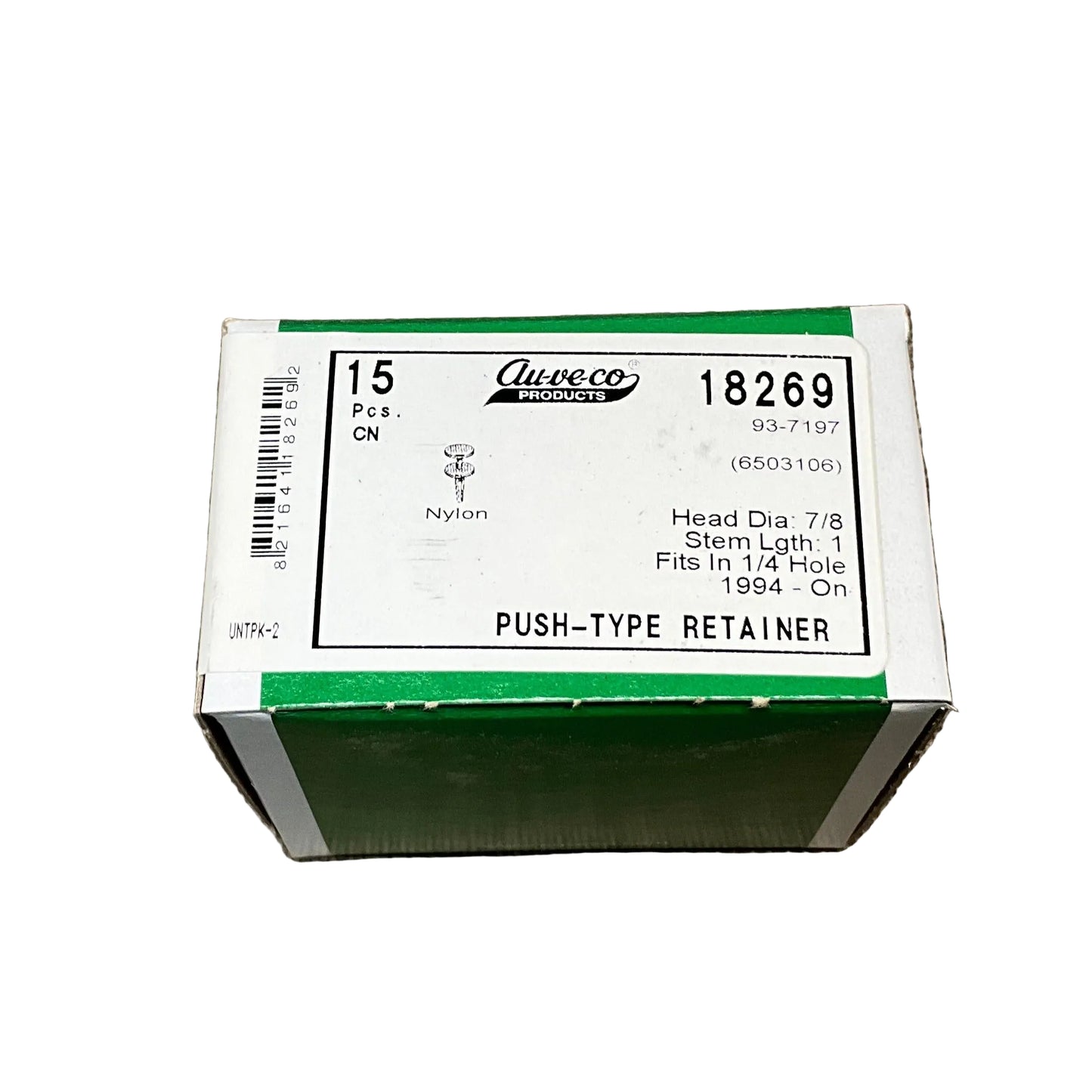 15 Lower Sill Molding Push Type Retainers Auveco 18269 Jeep Laredo : 6503106
