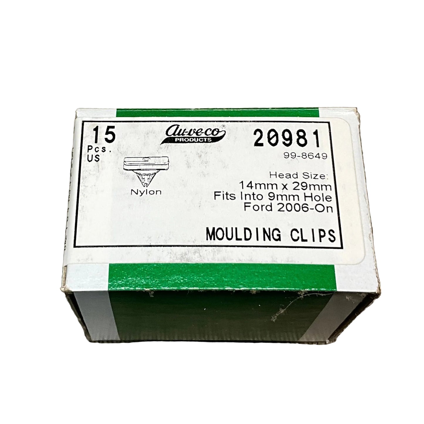 15 Moulding Clips With Sealer Auveco 20981 Ford Explorer 2006 On Wheel Flare