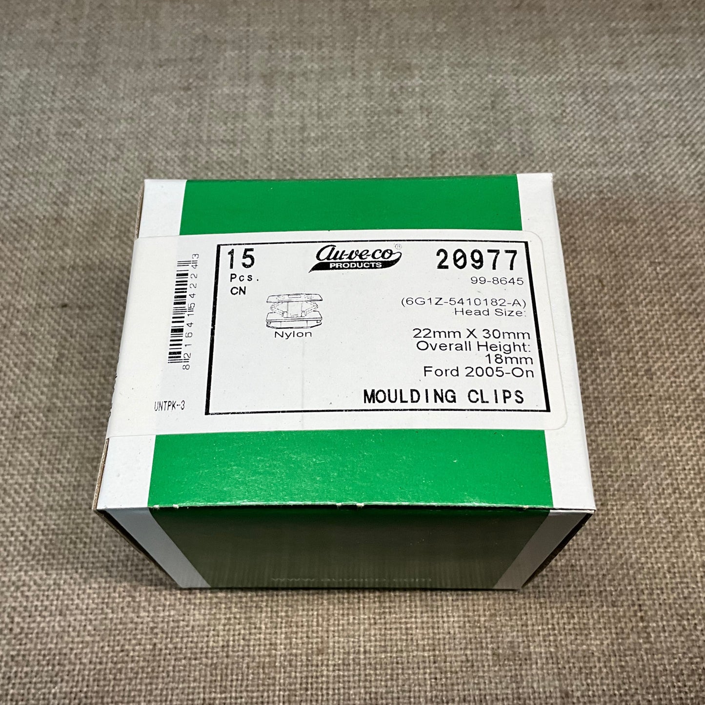 15 Rocker Panel Moulding Clips Auveco 20977 Ford : 6G1Z-5410182-A 2005 - on
