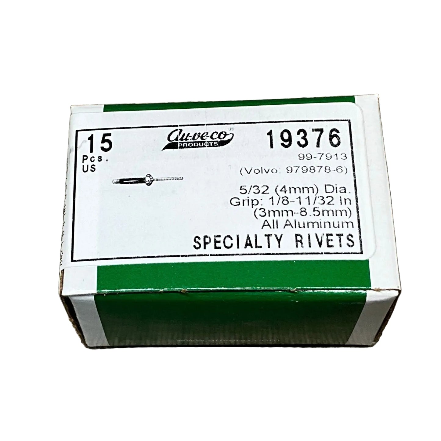 15 Specialty Rivets Auveco 19419 For Ford Taurus : N811460-S100 From 1996 - On