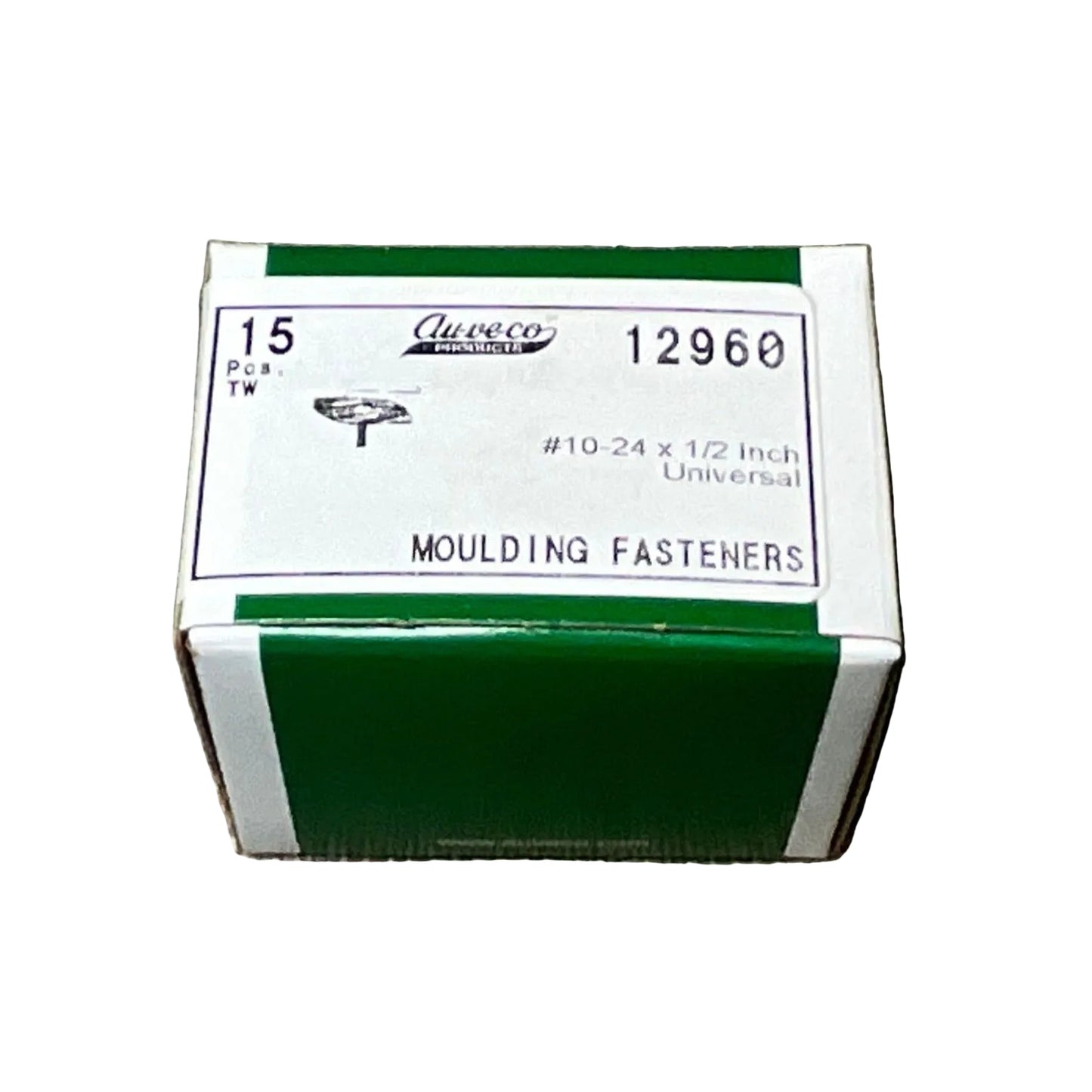 15 Universal Clips "WITH NUTS" Auveco 12960 GM: 3744999, Chry: 1758099