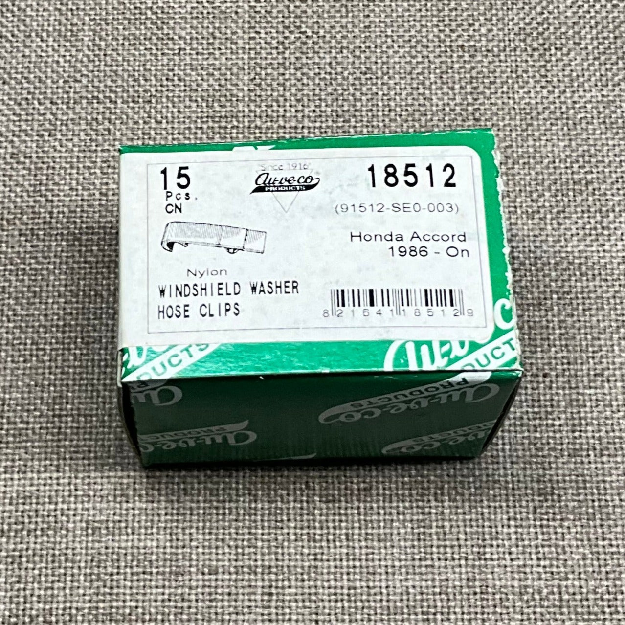 15 Windshield Washer Hose Clamps Auveco 18512 Honda Accord : 91512-SE0-003
