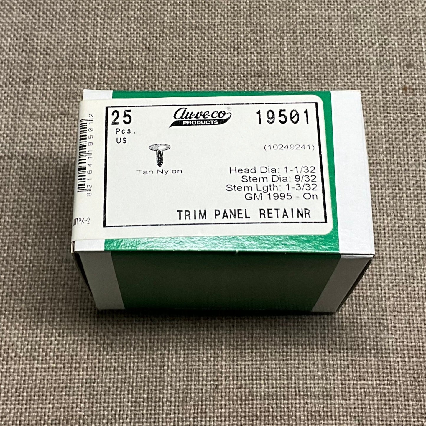 25 Auveco 19501 Headliner Trim Panel Retainers GMM 1995 On