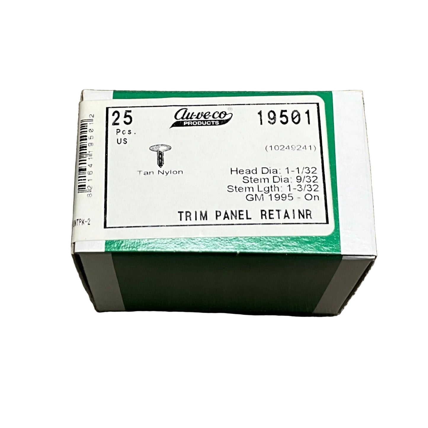25 Auveco 19501 Headliner Trim Panel Retainers GMM 1995 On