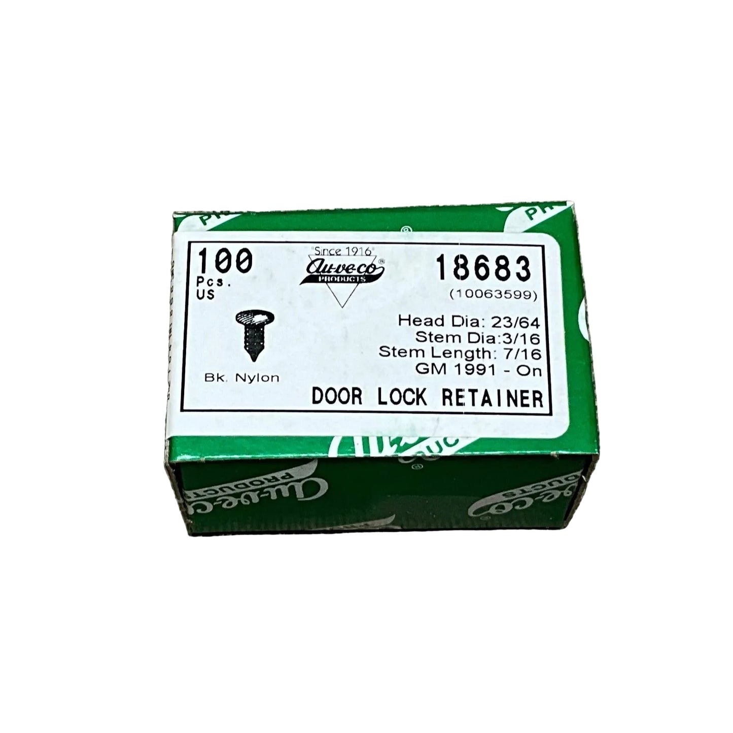 100 Remote Control Door Lock Receiver Retainer Auveco 18683 GM OEM : 10063599