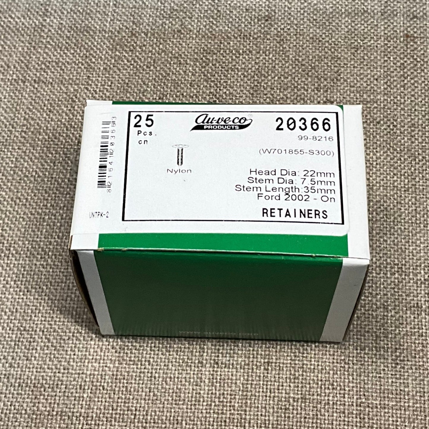 25 Fender Liner and Mud Flap Retainers Auveco 20366 OEM Ford : W701855-S300