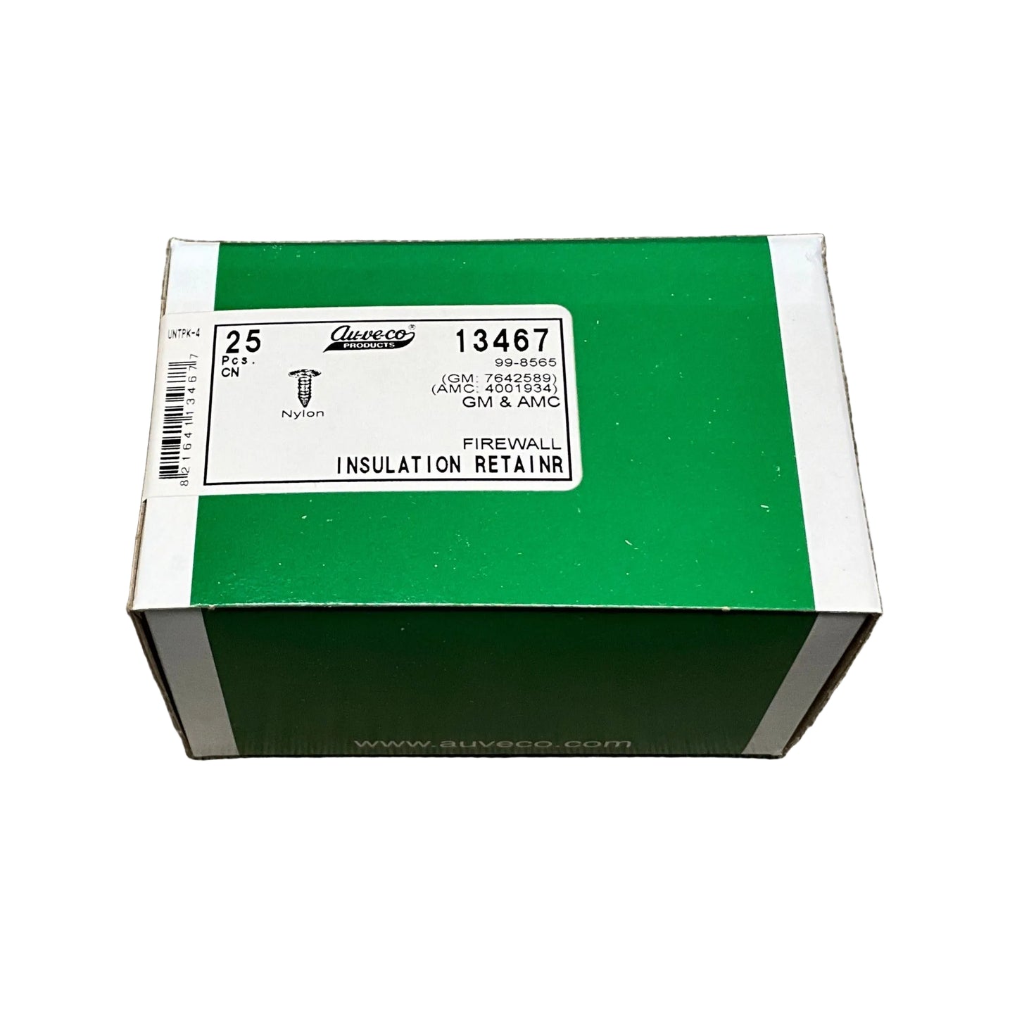 25 Firewall Insulation Retainers Auveco 13467 GM: 7642589 And AMC: 4001934