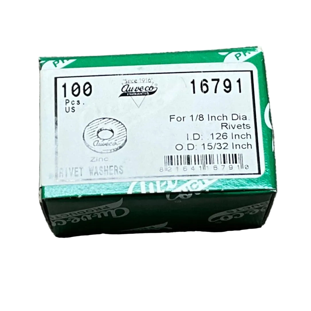 100 Steel Rivet Washers Auveco 16791 Auto Truck, Car, Van, SUV, ATV Universal