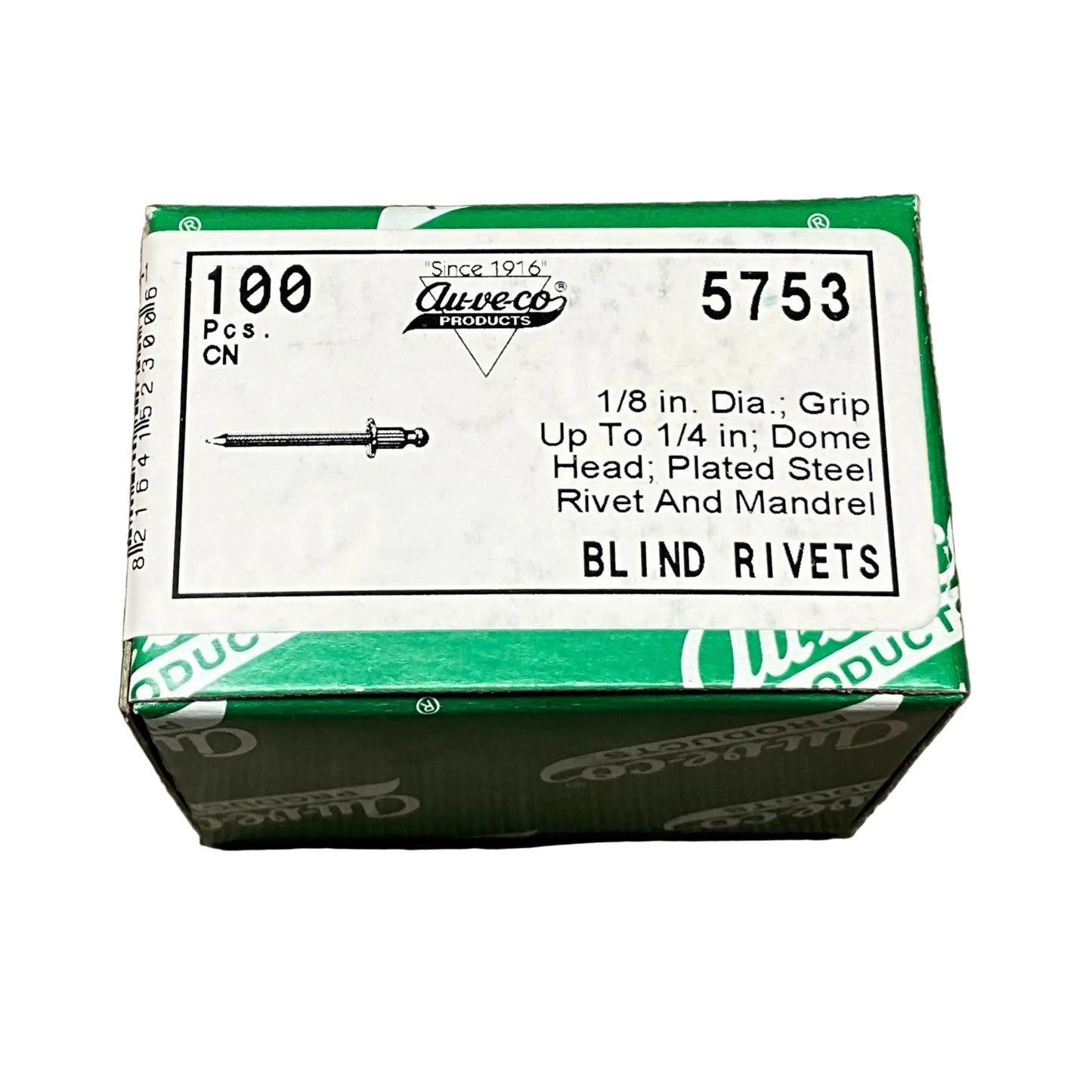 100 Steel Rivets Auveco 5753 Similar to : POP - SD44BS & Marson - SB4-4