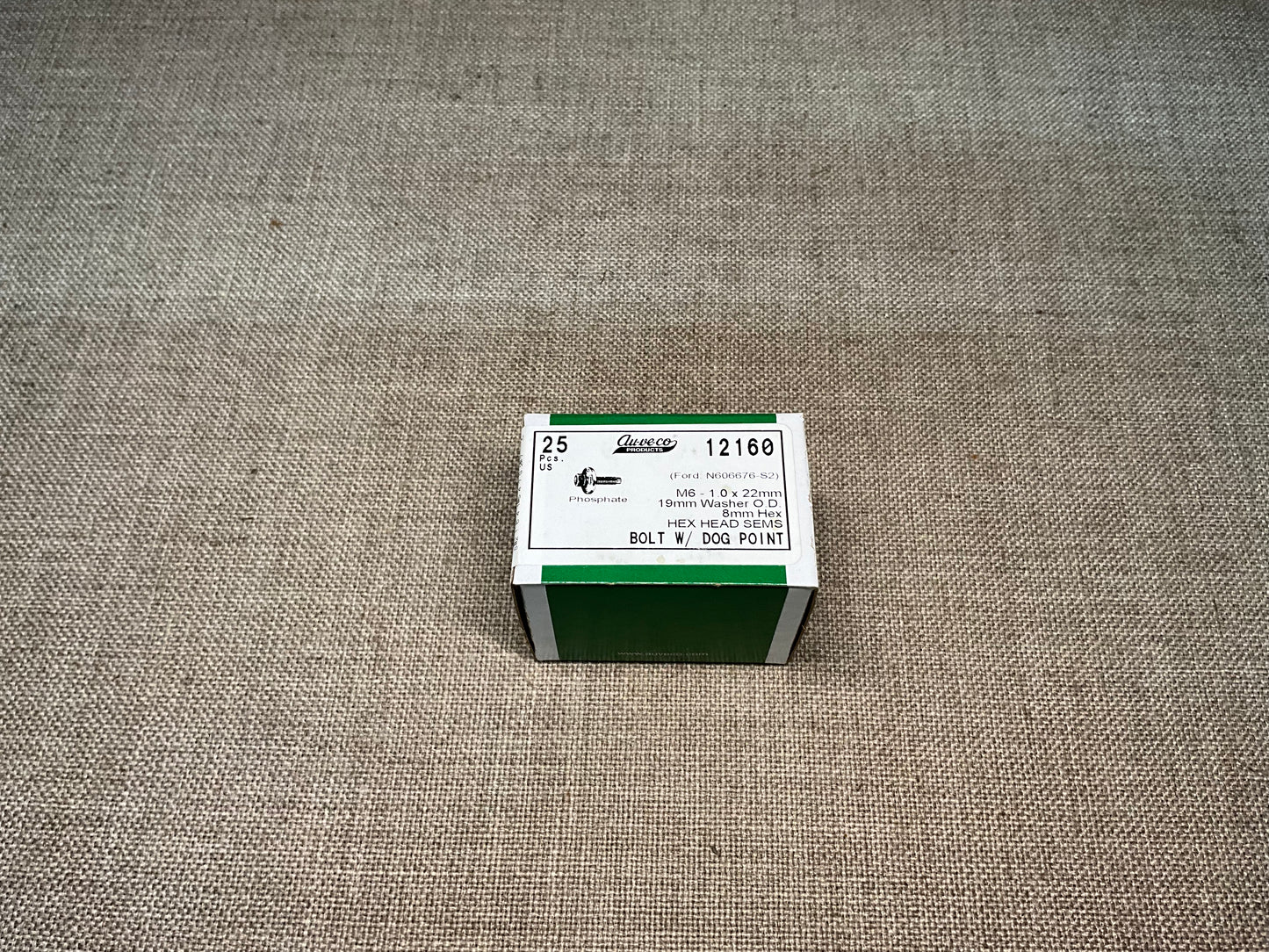 25 Hex Head Sems Bolts Auveco 11633 For GM : 11501105 Metric Bolts